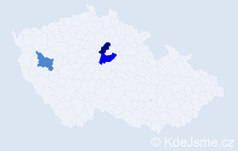 Příjmení: 'Hubnerová', počet výskytů 7 v celé ČR