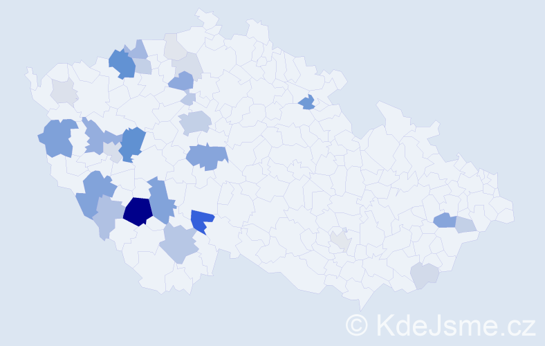 Příjmení: 'Bernasová', počet výskytů 96 v celé ČR