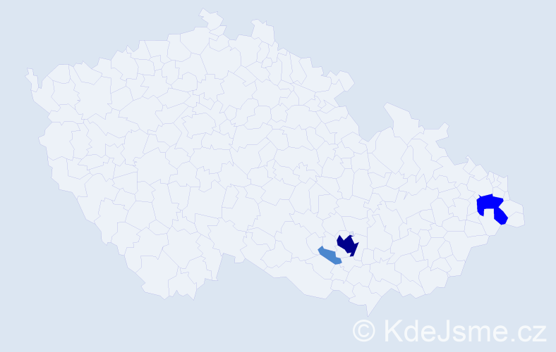 Příjmení: 'Dannhofer', počet výskytů 6 v celé ČR