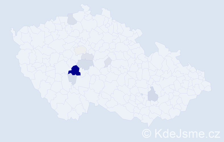 Příjmení: 'Mandovec', počet výskytů 38 v celé ČR