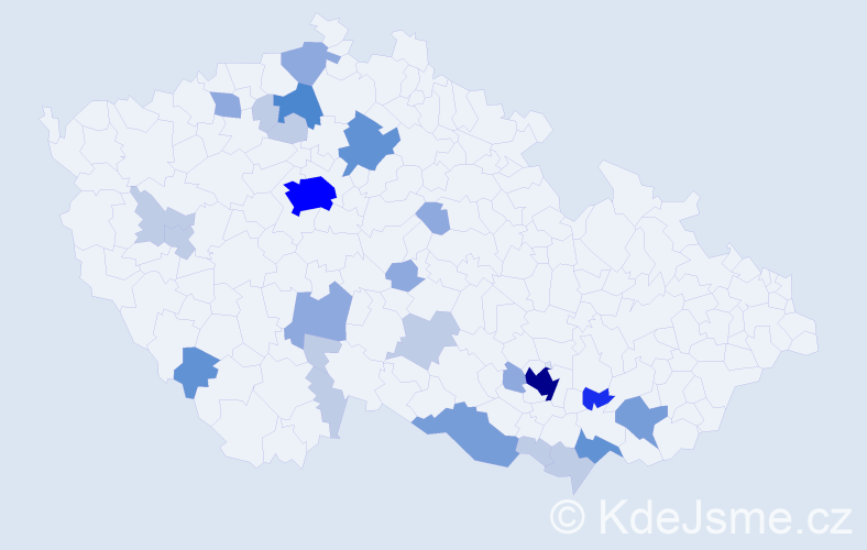 Příjmení: 'Reichmanová', počet výskytů 69 v celé ČR