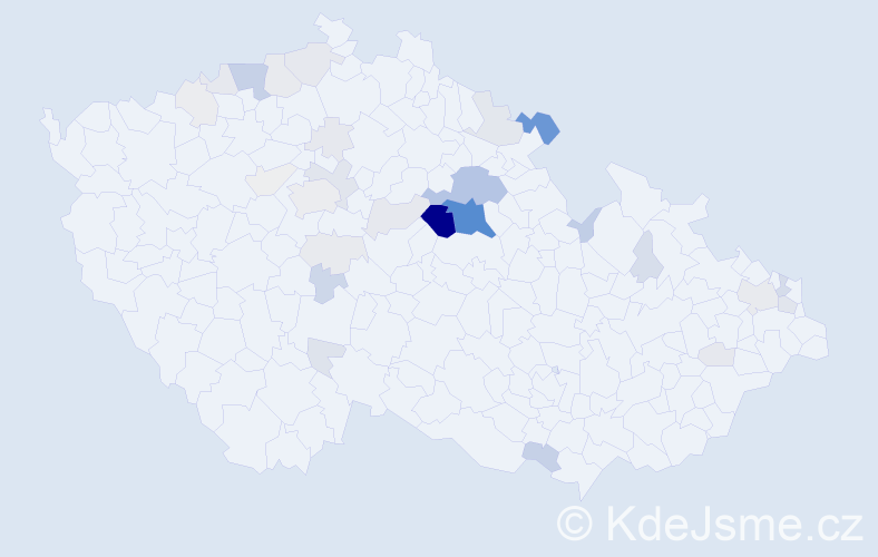 Příjmení: 'Panchártek', počet výskytů 149 v celé ČR
