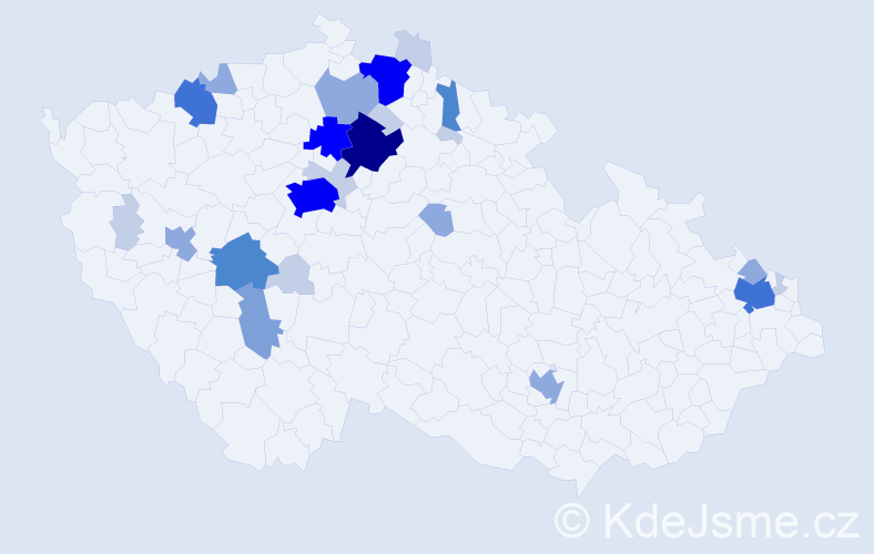 Příjmení: 'Vyhlas', počet výskytů 81 v celé ČR