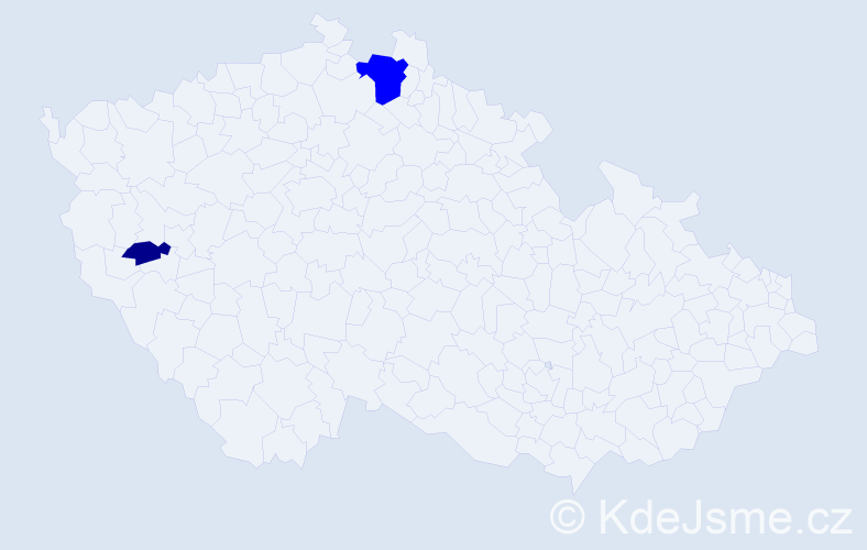 Příjmení: 'Deschmannová', počet výskytů 5 v celé ČR