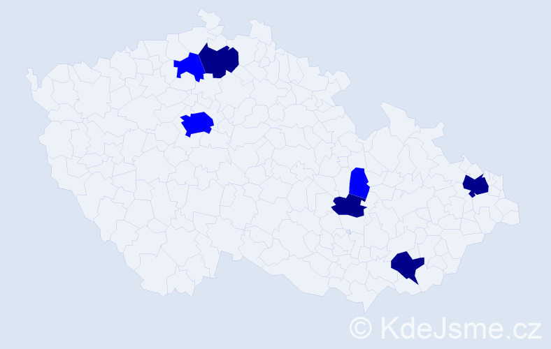 Příjmení: 'Foreth', počet výskytů 11 v celé ČR