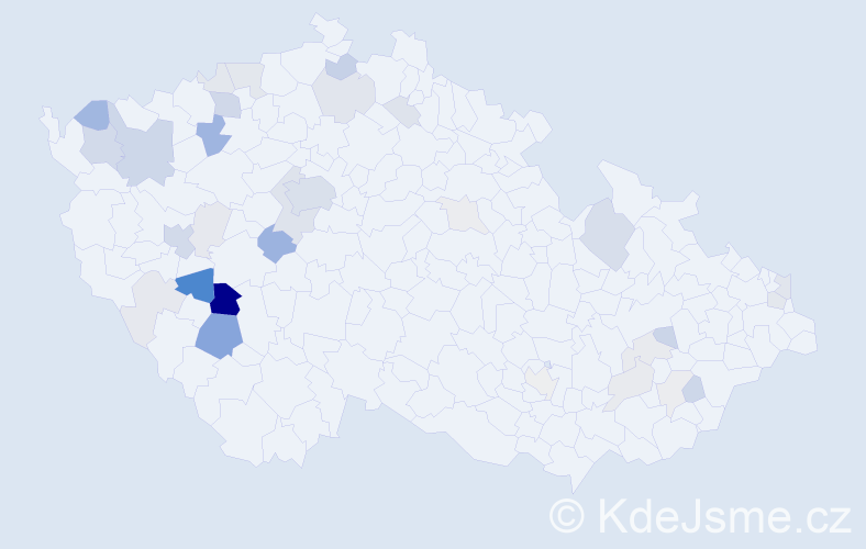 Příjmení: 'Kalbáč', počet výskytů 109 v celé ČR