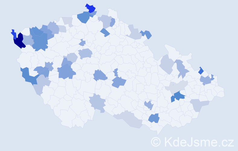 Příjmení: 'Ngo', počet výskytů 109 v celé ČR