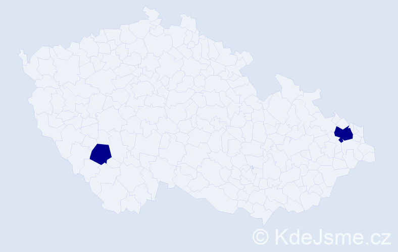 Příjmení: 'Araújo', počet výskytů 4 v celé ČR