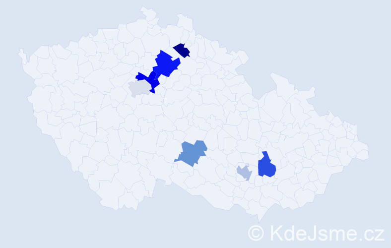 Příjmení: 'Savytskyy', počet výskytů 9 v celé ČR