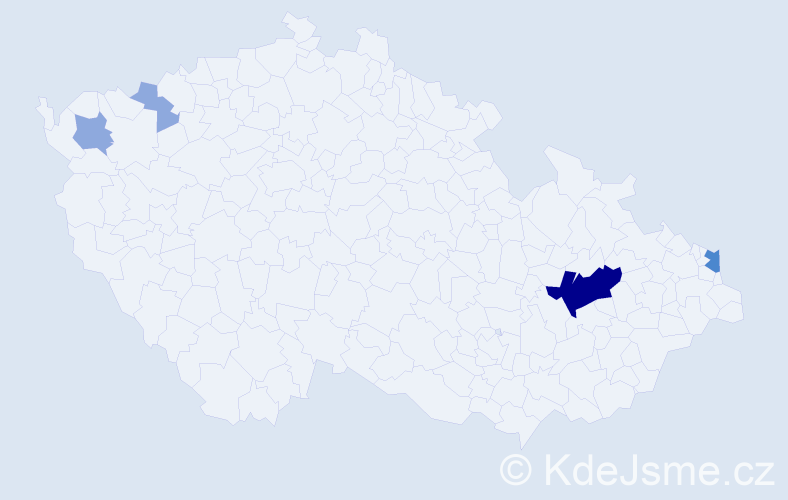 Příjmení: 'Semjon', počet výskytů 9 v celé ČR