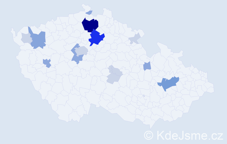 Příjmení: 'Flusek', počet výskytů 42 v celé ČR