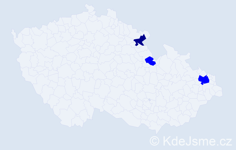Příjmení: 'Savkanič', počet výskytů 4 v celé ČR