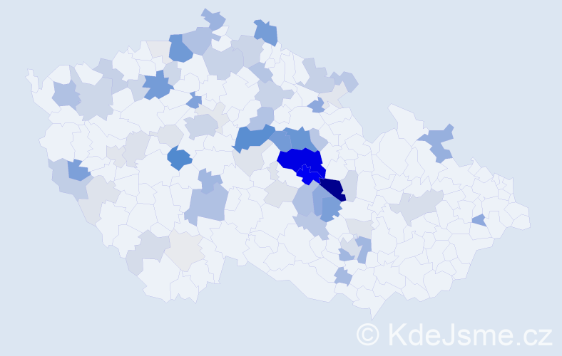 Příjmení: 'Zrůst', počet výskytů 247 v celé ČR