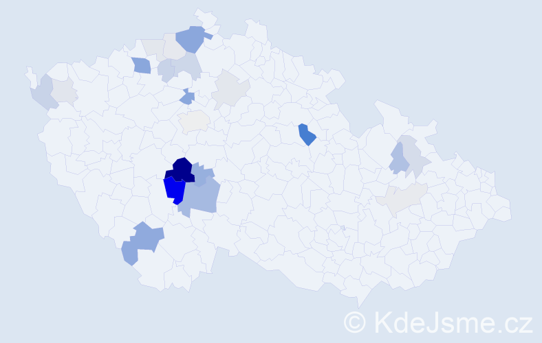 Příjmení: 'Trpková', počet výskytů 62 v celé ČR