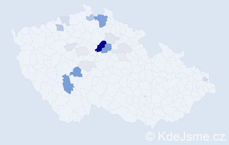 Příjmení: 'Čihulová', počet výskytů 87 v celé ČR