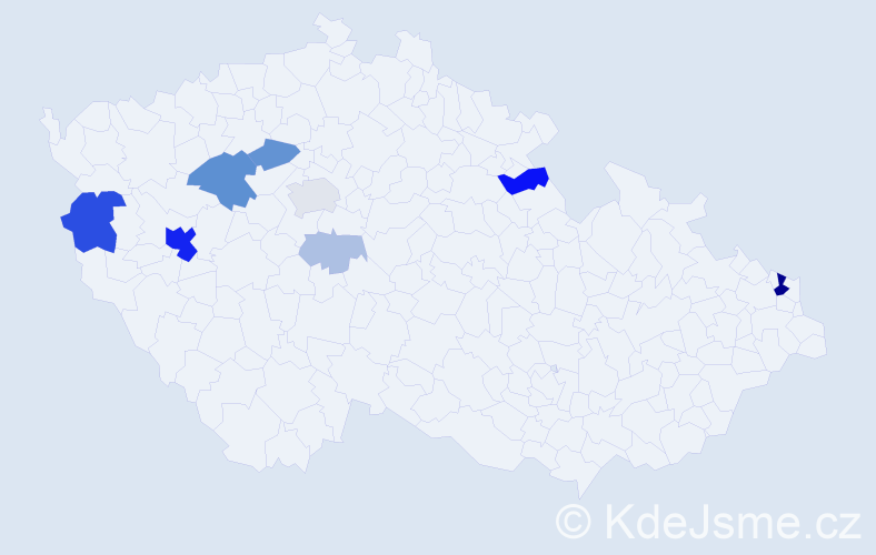Příjmení: 'Karnoldová', počet výskytů 32 v celé ČR