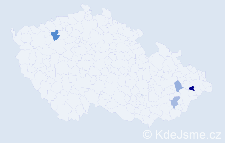 Příjmení: 'Görig', počet výskytů 8 v celé ČR