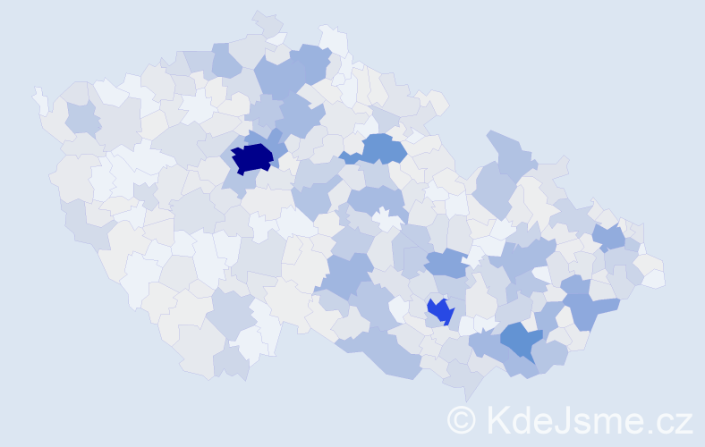 Příjmení: 'Mareček', počet výskytů 2085 v celé ČR