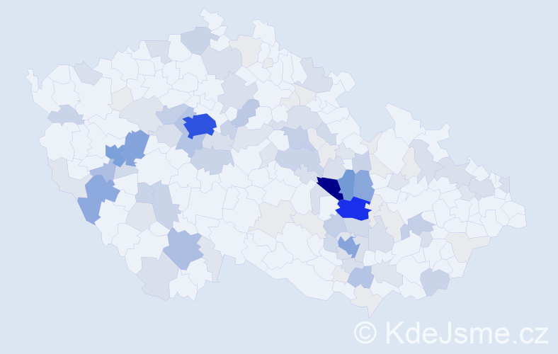 Příjmení: 'Andrlík', počet výskytů 472 v celé ČR