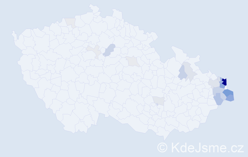 Příjmení: 'Golasowski', počet výskytů 98 v celé ČR