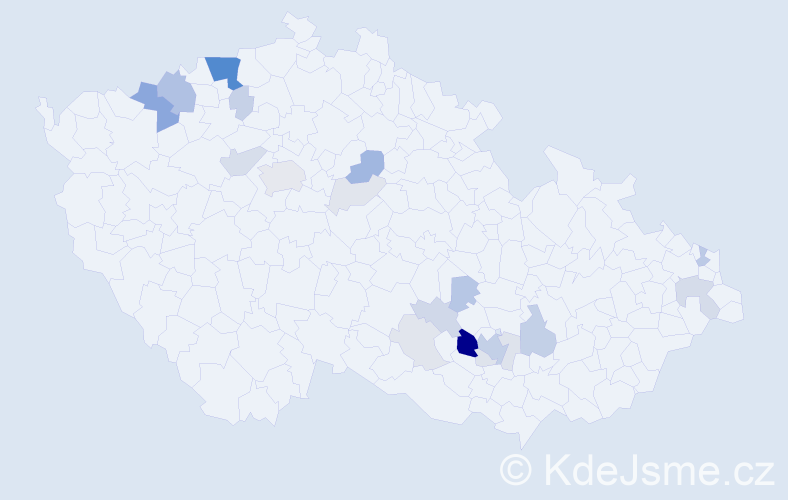 Příjmení: 'Limberg', počet výskytů 66 v celé ČR