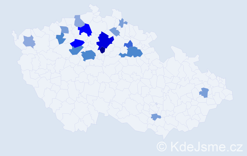 Příjmení: 'Elicer', počet výskytů 51 v celé ČR