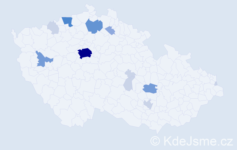 Příjmení: 'Seko', počet výskytů 39 v celé ČR