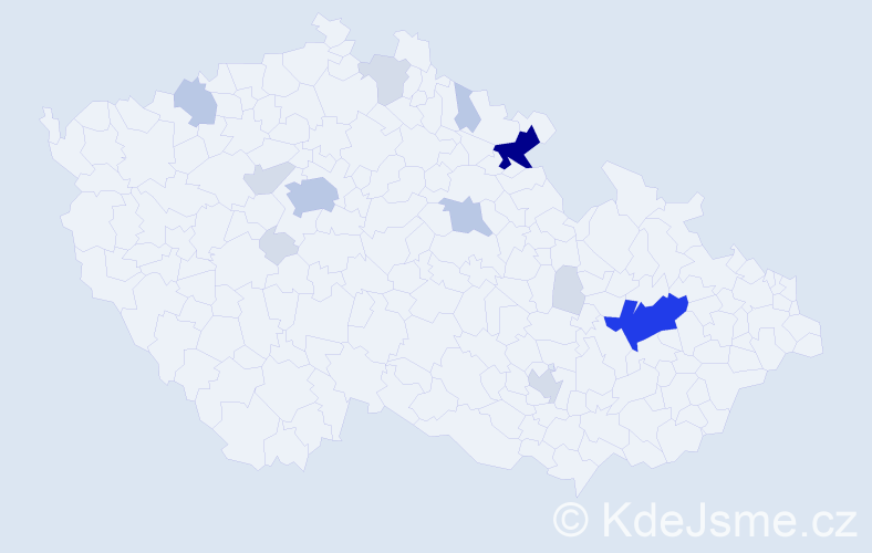 Příjmení: 'Kolisko', počet výskytů 43 v celé ČR