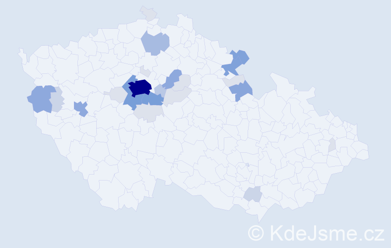 Příjmení: 'Hrábková', počet výskytů 97 v celé ČR