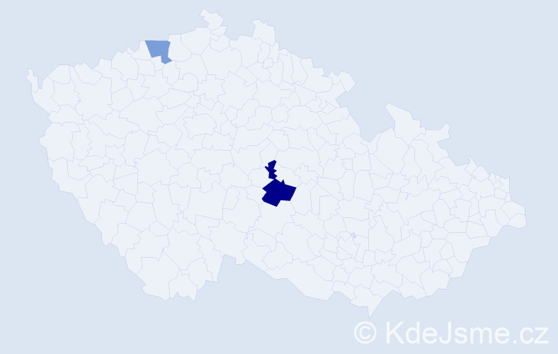Příjmení: 'Hatosová', počet výskytů 3 v celé ČR