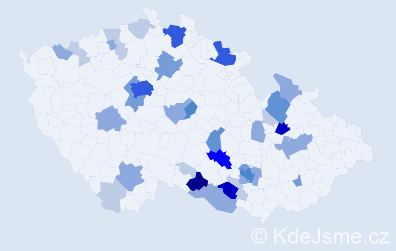 Příjmení: 'Bartuňková', počet výskytů 113 v celé ČR