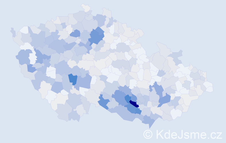 Příjmení: 'Řezáčová', počet výskytů 2095 v celé ČR