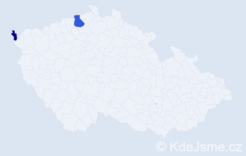 Příjmení: 'Zubáč', počet výskytů 8 v celé ČR