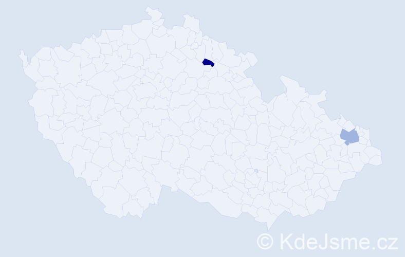 Příjmení: 'Foltenová', počet výskytů 7 v celé ČR