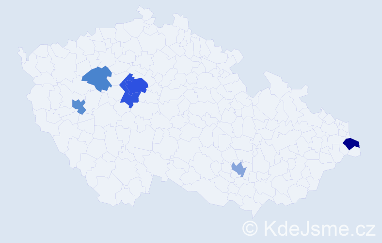 Příjmení: 'Patel', počet výskytů 24 v celé ČR