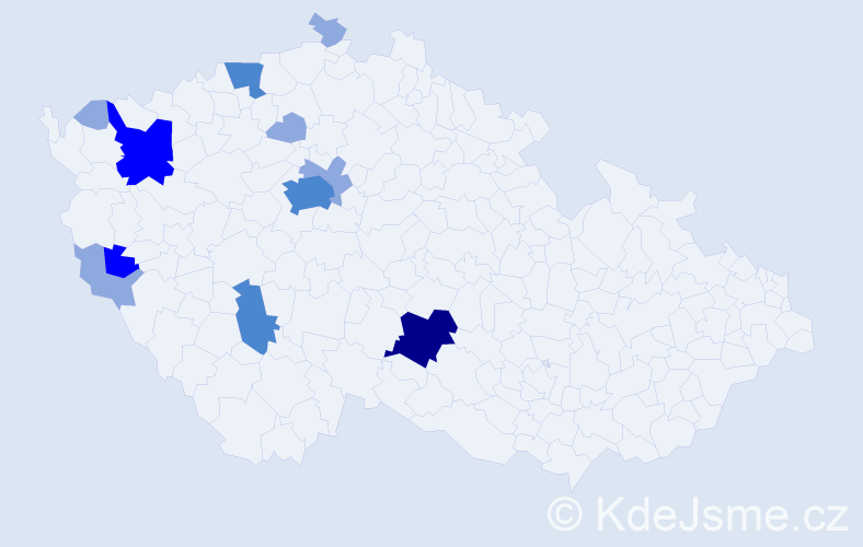 Příjmení: 'Dietz', počet výskytů 28 v celé ČR