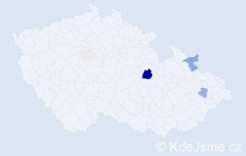 Příjmení: 'Storoženková', počet výskytů 6 v celé ČR