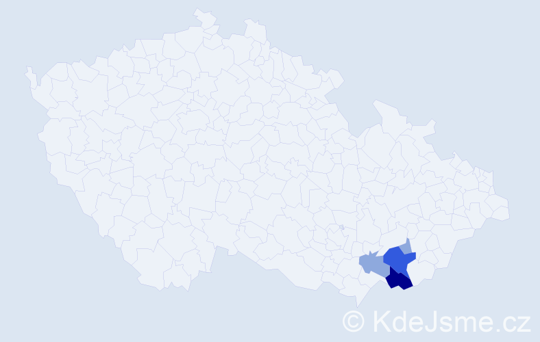Příjmení: 'Plaširybová', počet výskytů 10 v celé ČR