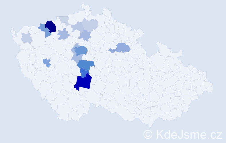 Příjmení: 'Merxbauer', počet výskytů 79 v celé ČR