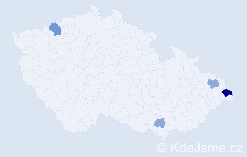 Příjmení: 'Gawel', počet výskytů 10 v celé ČR