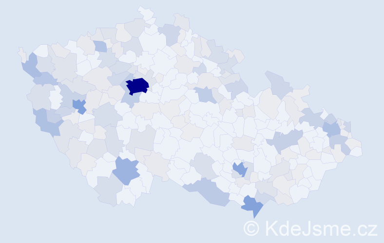 Příjmení: 'Jung', počet výskytů 652 v celé ČR