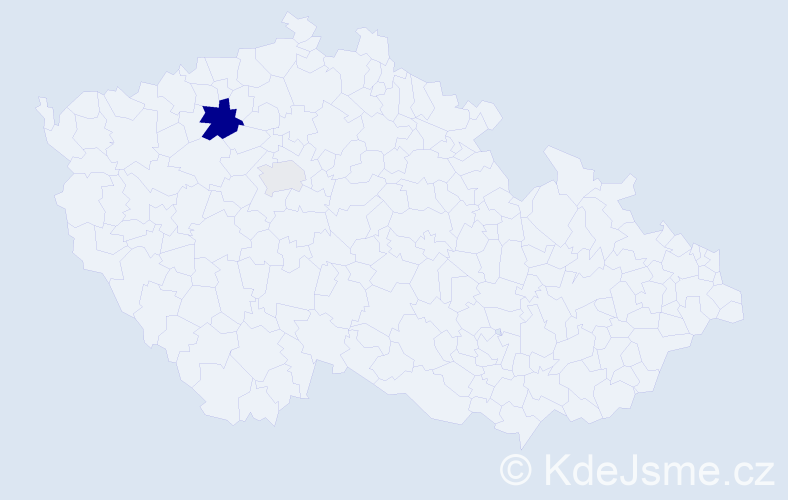 Příjmení: 'Ibeh', počet výskytů 5 v celé ČR