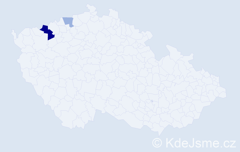 Příjmení: 'Kühner', počet výskytů 4 v celé ČR