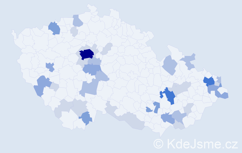 Příjmení: 'Marčan', počet výskytů 94 v celé ČR