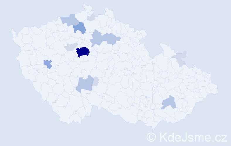 Příjmení: 'Holerová', počet výskytů 42 v celé ČR
