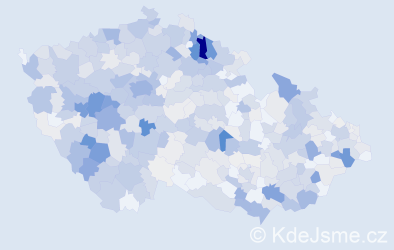 Příjmení: 'Lukeš', počet výskytů 2843 v celé ČR