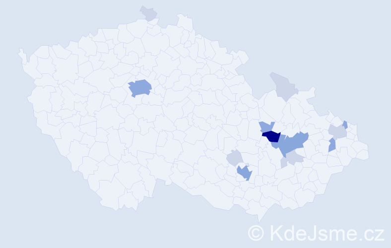 Příjmení: 'Maksantová', počet výskytů 33 v celé ČR