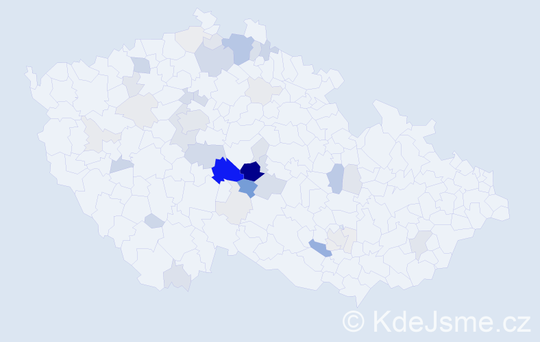 Příjmení: 'Brzoňová', počet výskytů 149 v celé ČR