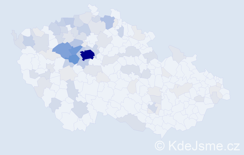 Příjmení: 'Perglerová', počet výskytů 310 v celé ČR