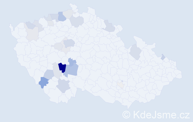 Příjmení: 'Ledinská', počet výskytů 73 v celé ČR